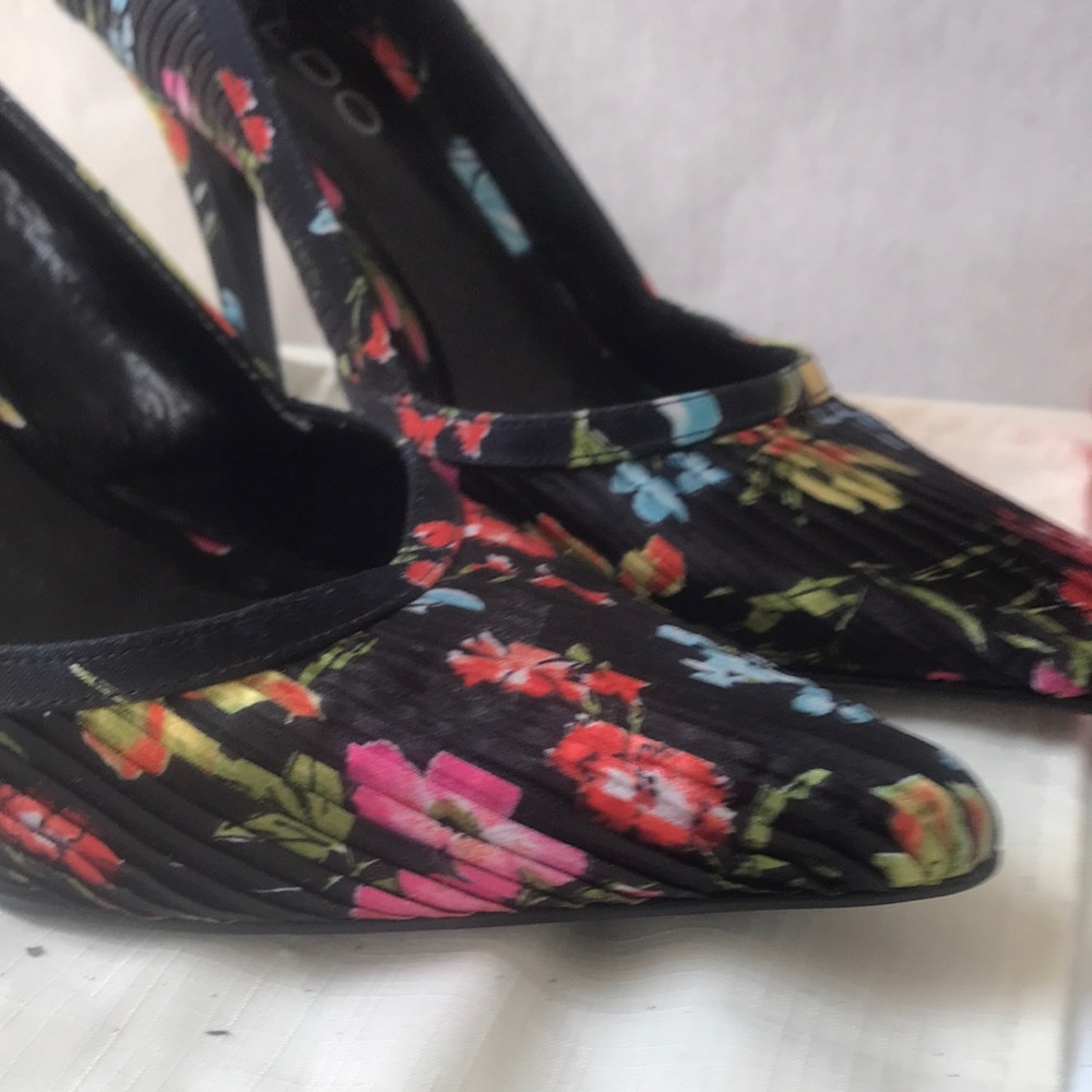 ALDO Women's Floral Black Heels